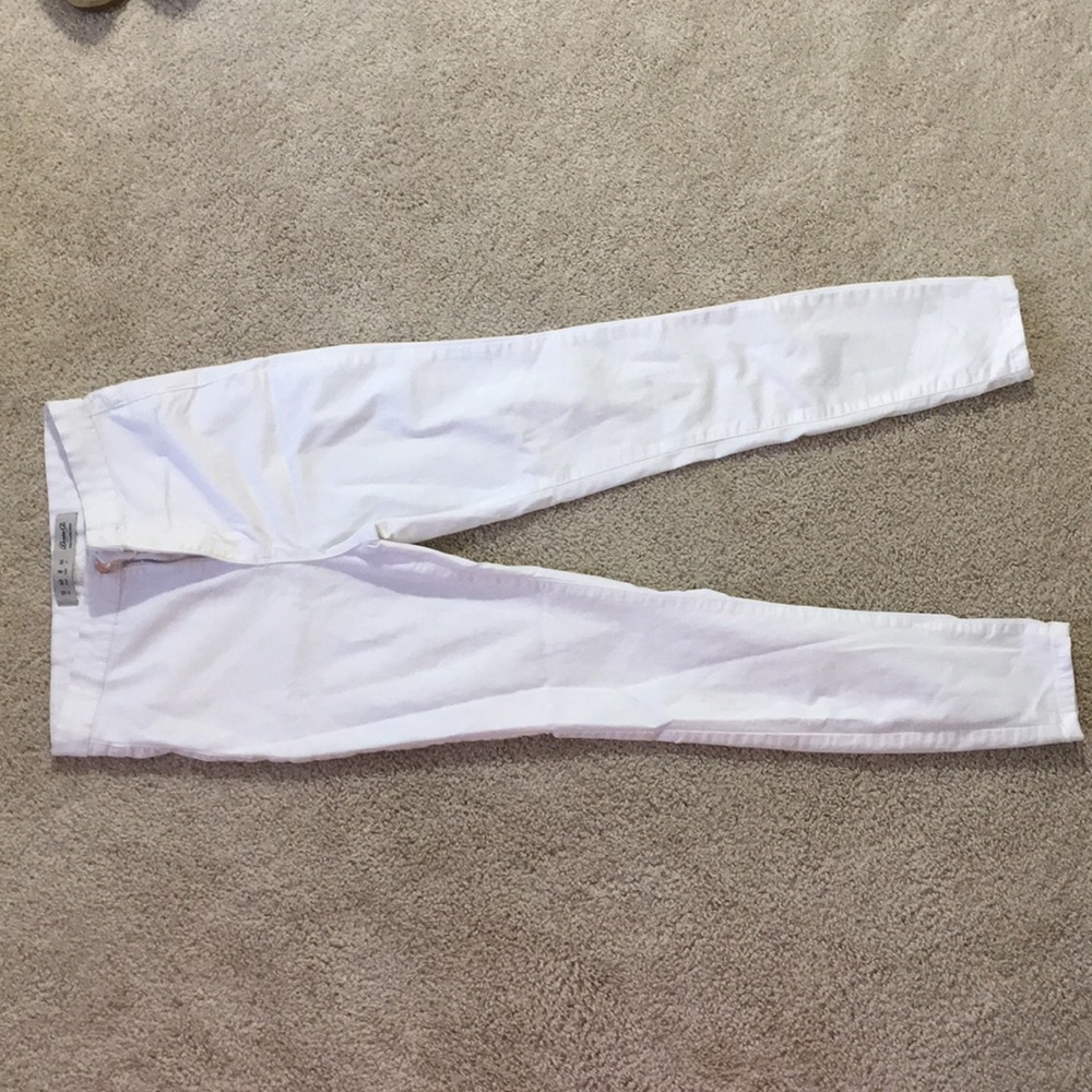 White super hi-rise jeans